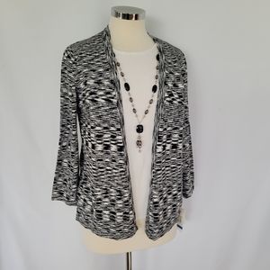 Alfred Dunner PXL Two for One Sweater With Detachable Necklace NWT